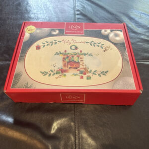 New Lenox Charismas “Bless This House” Oval Serving Tray 10.5” NIB